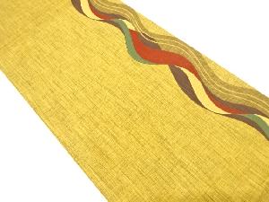 よろけ縞模様織り出し　袋帯